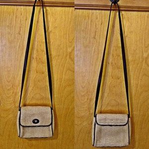 Etienne Aigner Mini Straw Crossbody Bag